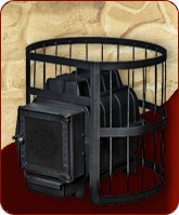 Печь для бани ПАРОВАР 16 прут (211)  без выноса