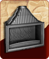 Чугунная каминная топка ГРАНД ВИЗЬОН 900