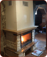 монтаж каминов, монтаж дымоходов, монтаж печей